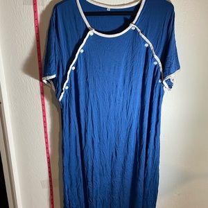 2XL Labor|Nursing Blue Gown